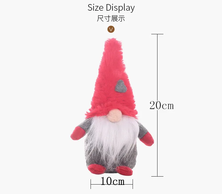 Handmade Swedish Gnome Scandinavian Tomte Yule Santa Nisse Plush Elf Toy Home Decor Table Ornament Christmas Decorations | Игрушки и