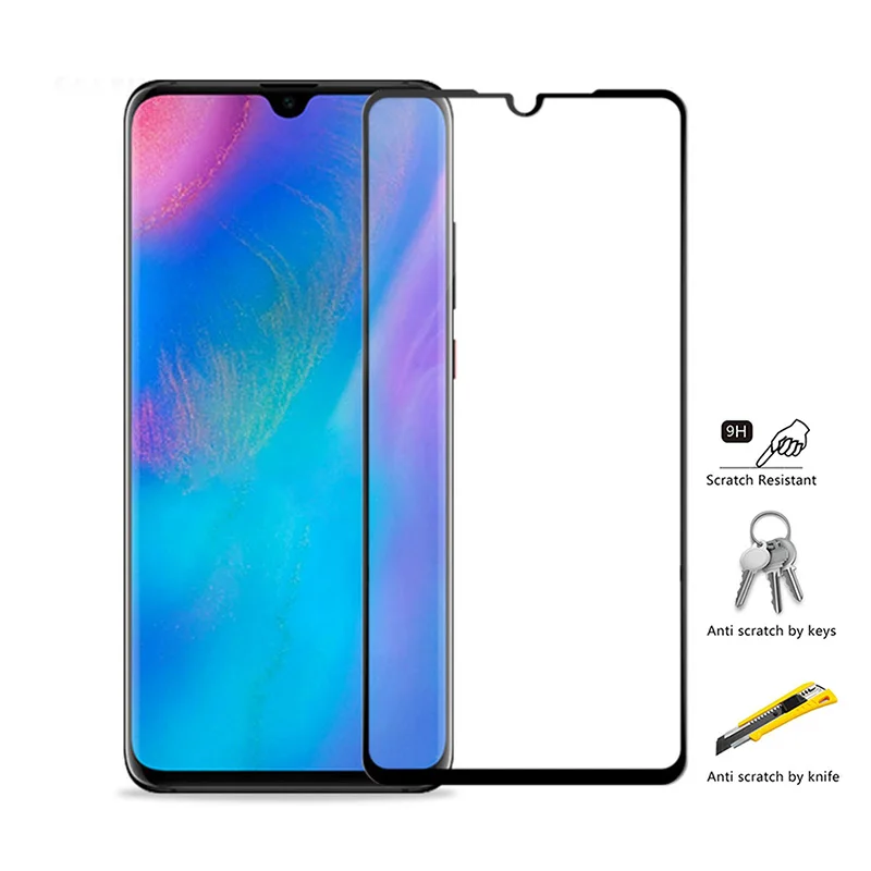 Закаленное стекло для huawei p30 pro 3D полноэкранная Защитная пленка светильник lite