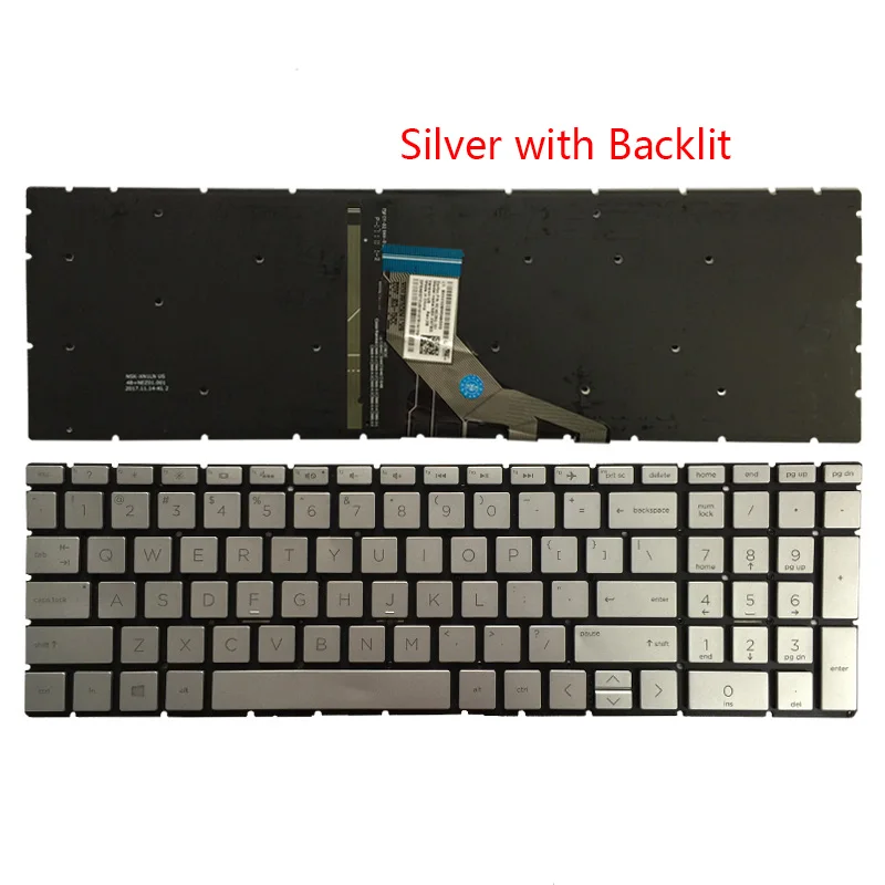 

US Laptop keyboard For HP Pavilion 15-DA 15-DB TPN-C135 TPN-C136 250 G7 255 G7 15-da0032wm 15-da0033wm 15-da0053wm 15-da0073wm