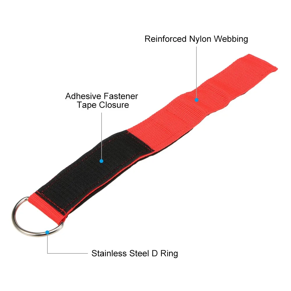 

2pcs Fitness Padded Ankle Straps for Cable Machines Adjustable Ankle Cuffs Glute Leg Workout