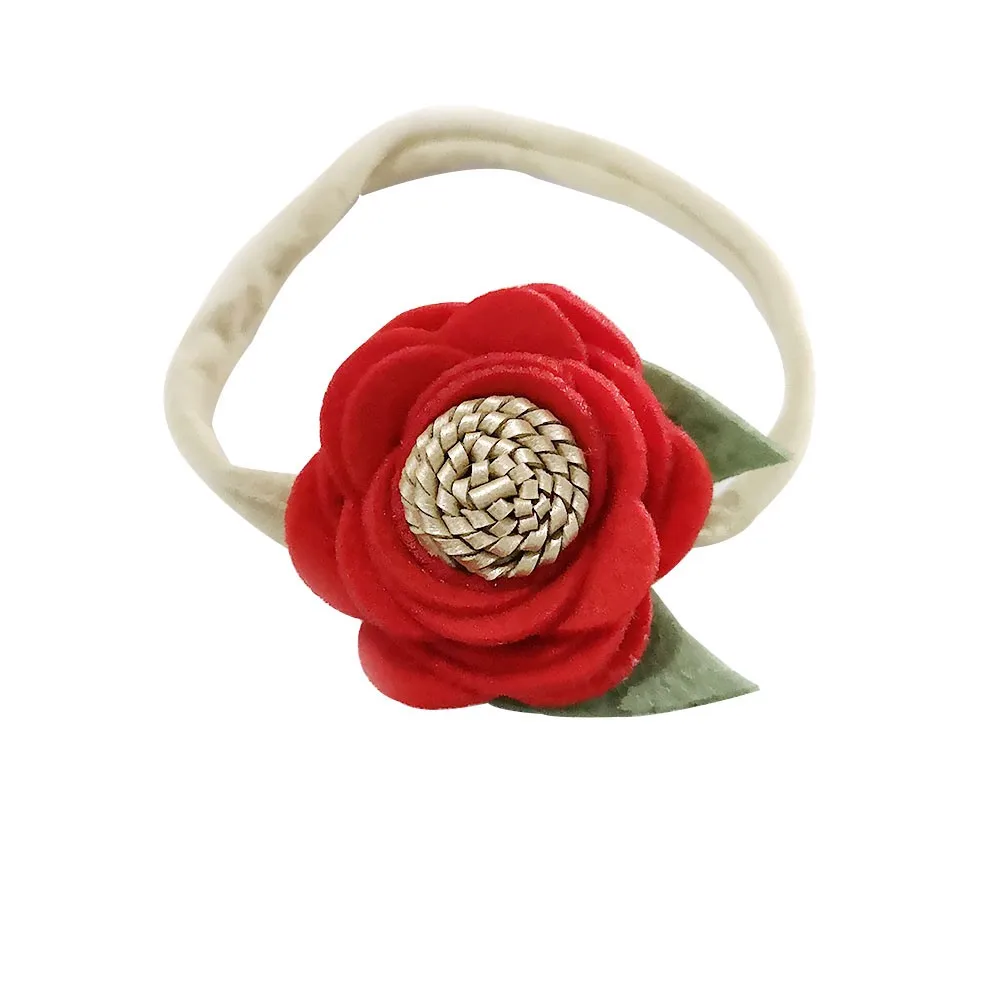 

Baby Headbands Newborn Flower Nylon Toddler Hair Accessories Spring Summer Simple Little Floral Hairbands Bandeau
