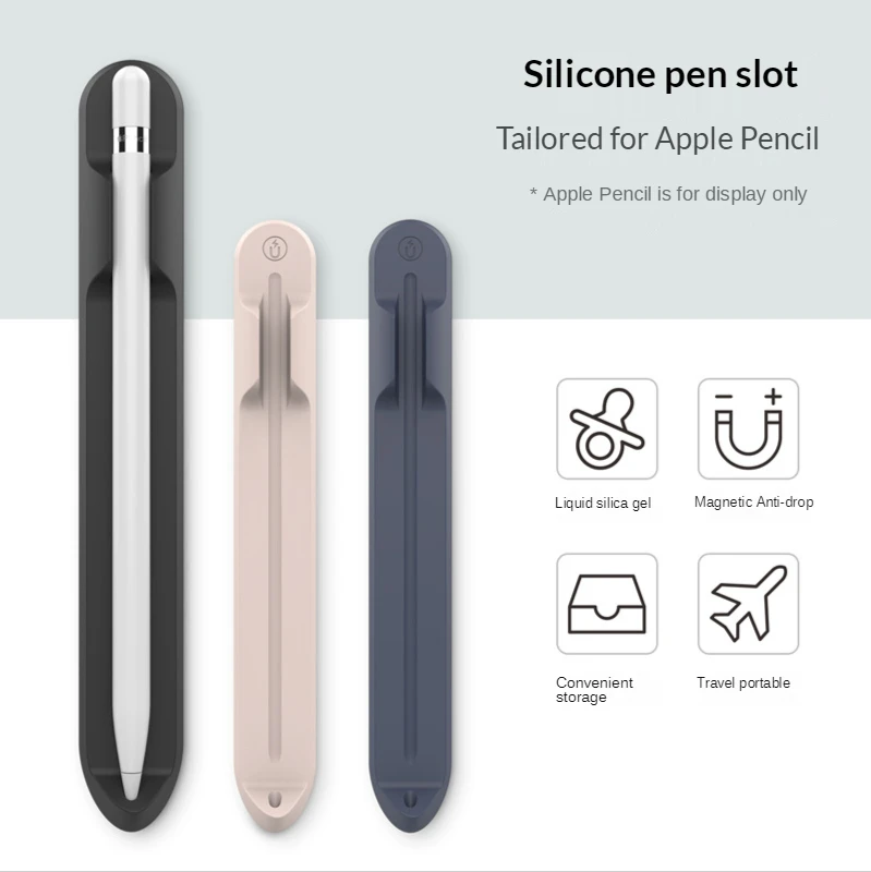 

Protective Pen Slot for Ipad 10 Apple Pencil 1 2 Cases with magnetic Soft Gel Pen Case Office Desk Storage for Apple Touch Pen