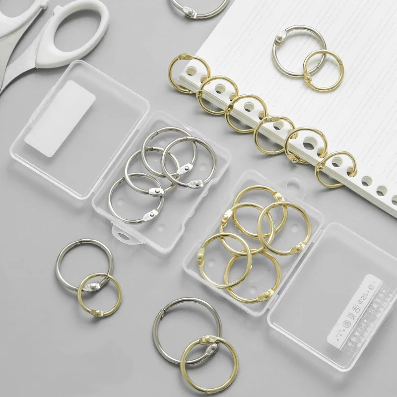 4/6/8 шт Биндер из металлических колец 20-32 мм альбомы Сделай Сам свободные листья