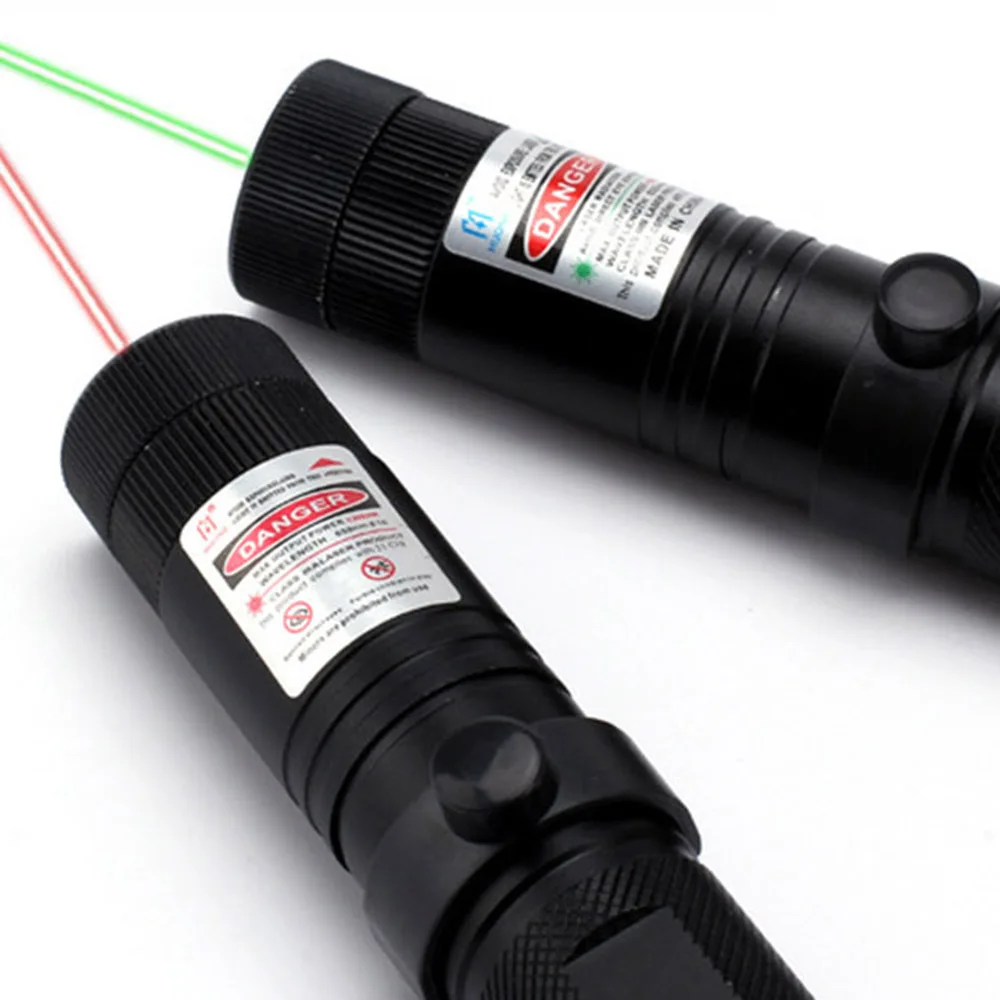 Tactical Laser Pointer High Power USB Rechargeable Pen Flashlight Green/Red/Purple 303 Green Adjustable Focu | Спорт и развлечения