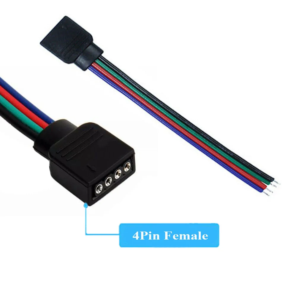 4pin 5pin 6pin мужской женский Регулятор Газа адаптер кабель провод для 5050 3528 SMD RGB/RGBW/RGB +