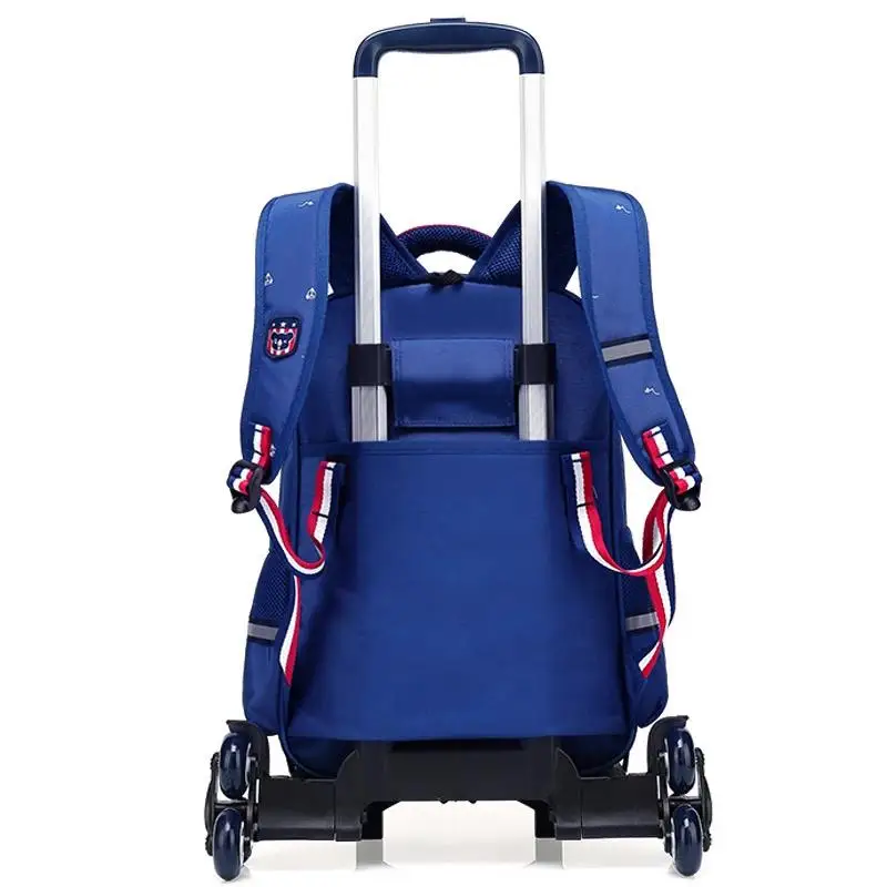

SUN EIGHT Wheeled School Bag Trolley Luggage Backpack for boys and girls Triple-wheel Wheeled Bag School Backpack For Children