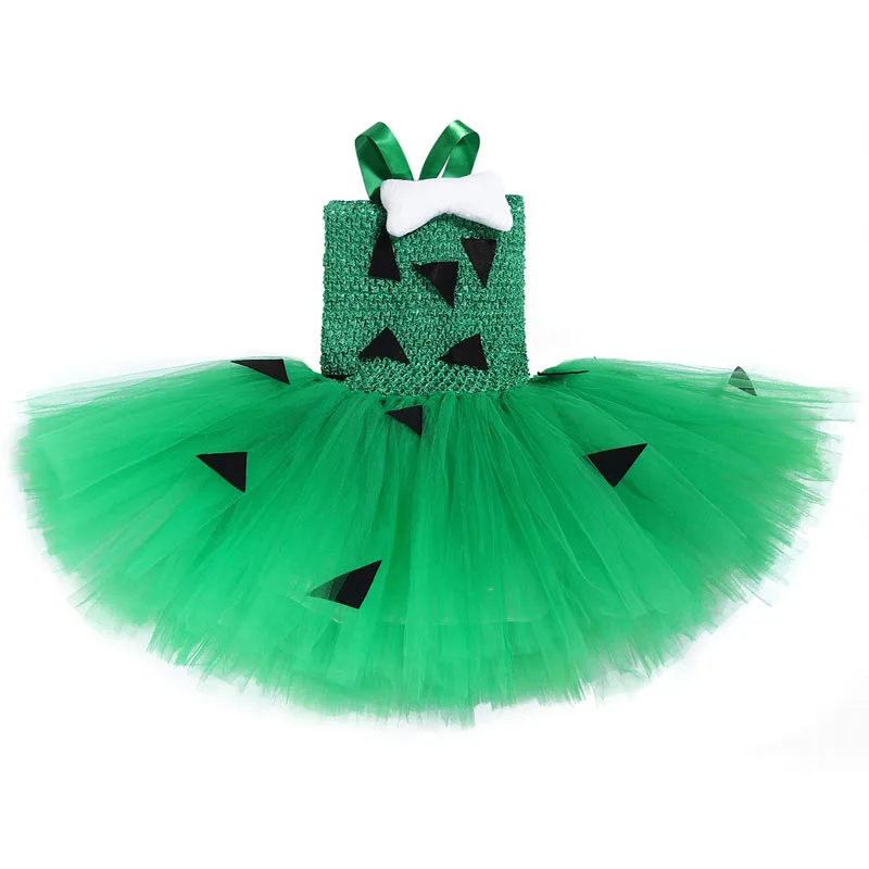 Забавное платье на Хеллоуин зеленые платья-пачки для девочек детская одежда с