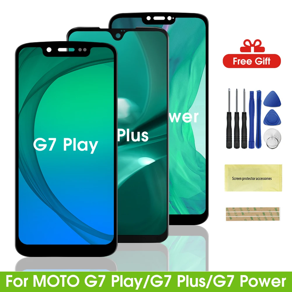 ЖК-экран для Moto G7 Power Plus Play ЖК-дисплей с сенсорным экраном дигитайзер в сборе G7Plus