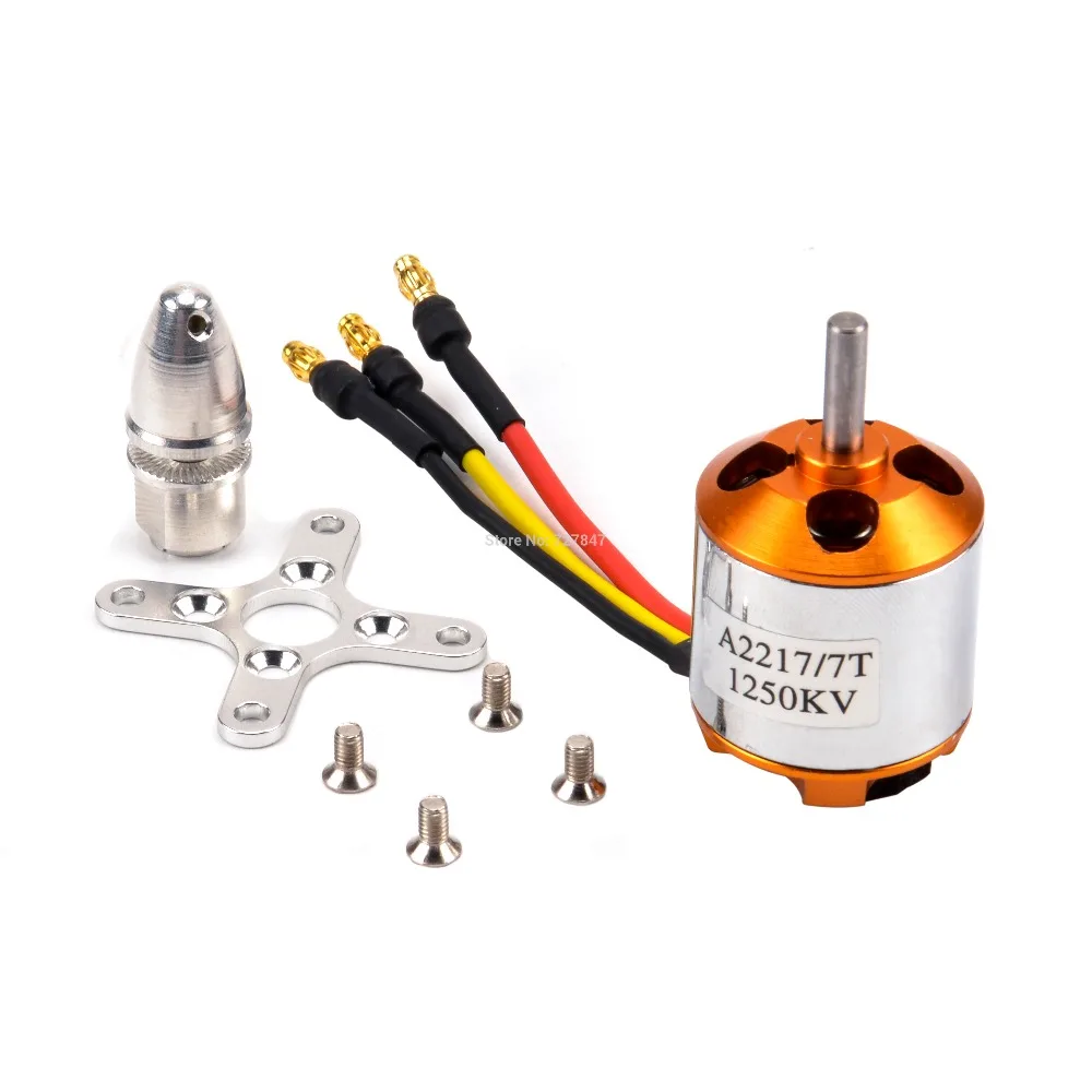 2217 1250KV A2217 2217 1100KV/1250KV/2300KV бесщеточный мотор+ 40A ESC+ SG90 Servo+ 6040/8060/1060 опора для RC высокое Скорость фиксации крыла - Цвет: 2217 1250KV