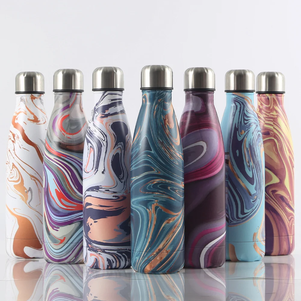 

500 ml double-wall heat absorption, artificial steel bottle of thermos sport bottles of coffee