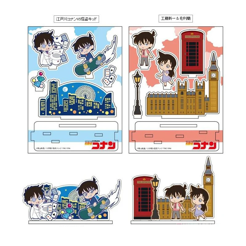 Conan Anime Detective Stand Edogawa VS Kaito Kid Kudo Shinichi &amp Mori Ran Acrylic | Costumes Badge