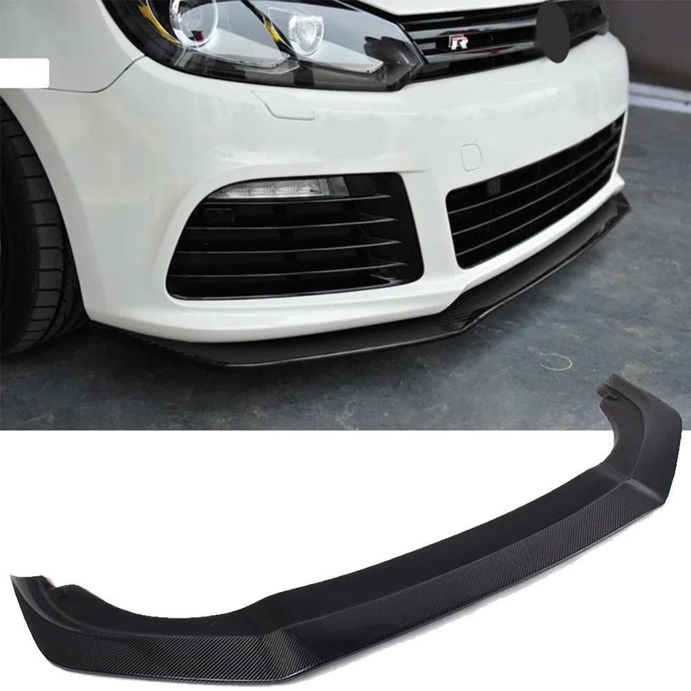 Углеродное волокно передний бампер спойлер для Volkswagen VW Golf 6 VI MK6 R20 R хэтчбек 2 двери