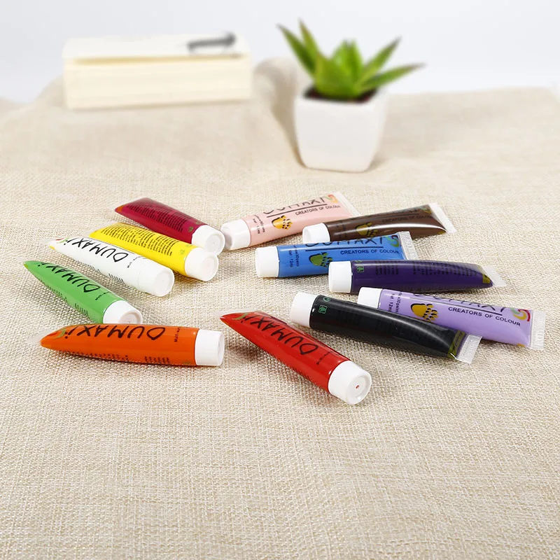 12 разных цветов 3D Рисование краска дизайн УФ-гель акриловые Типсы для ногтевого