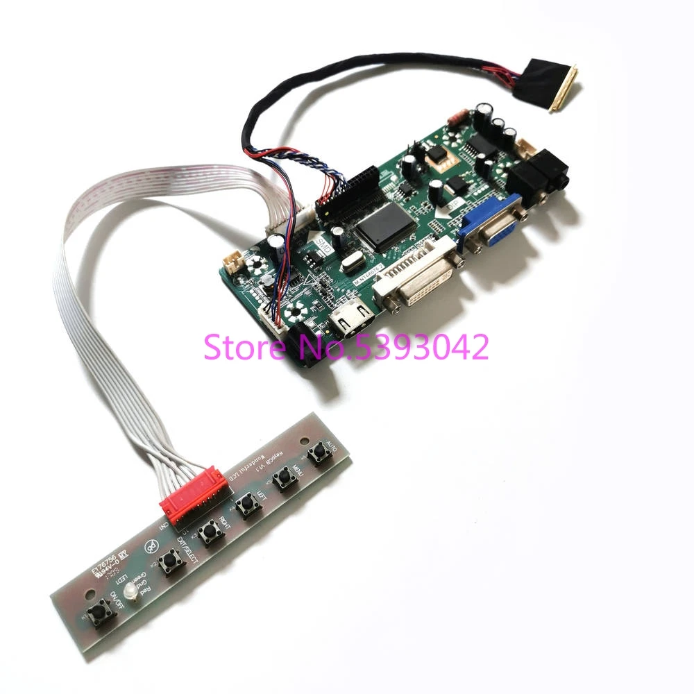 

Fit HSD100IFW1-A04/A05 10.1" 1024*600 30pin LVDS+keyboard LCD Screen DVI VGA M.NT68676 Display Controller Driver Board Kit