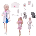 Одежда для кукол, Барби, костюм медицинской службы, комплект первой помощи для Барби, повседневная одежда, аксессуары для косплея, игрушка сделай сам для девочек