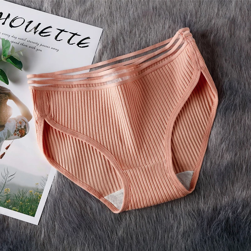 

Top Europe and the most popular 100% cotton women's underwear, low-waist underwear, soft and skin-friendly underwear, intimate