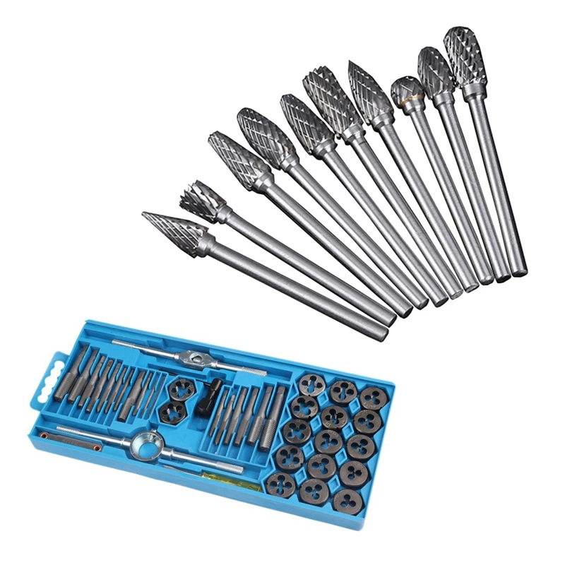 

40 Pcs Mold Kit Metric-Home Improvement Tool Kit With 10 Pcs 1/8Inch Shank, 1/4Inch Head Length Tungsten Steel