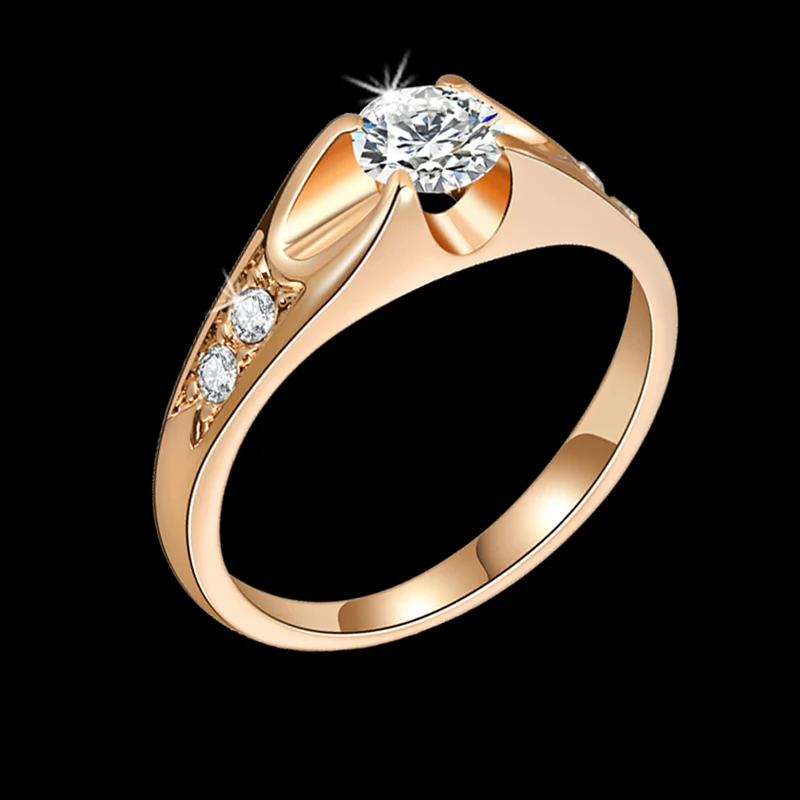 Обручальное кольцо для женщин цвета розового золота обручальные кольца с