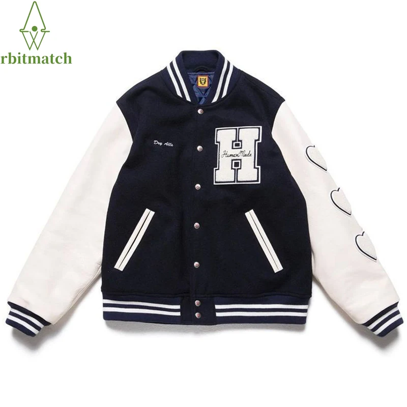 

Куртка Varsity в стиле хип-хоп, мужские куртки для колледжа с разноцветной вышивкой и надписью, женские бейсбольные куртки в стиле Харадзюку, но...