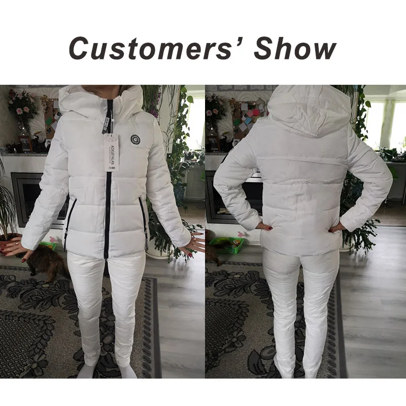 Jocoo Jolee Winter White Parkas Women Hooded Coat Thick Warm Jacket Short Outerwear Female Slim Cotton Padded Basic Tops Outwear
