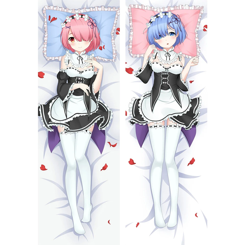 

Re:zero обнимающая подушка для тела Чехол симпатичный Rem Ram Dakimakura Peachskin 2Wt чехол для подушки Чехол Otaku наволочка для сна