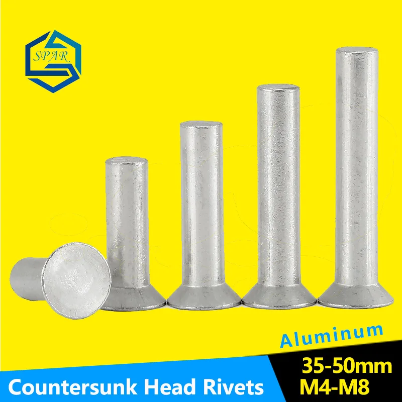 

GB869 M4 M5 M6 M8 Countersunk Head Rivets Aluminum Solid Rivet Lengthen