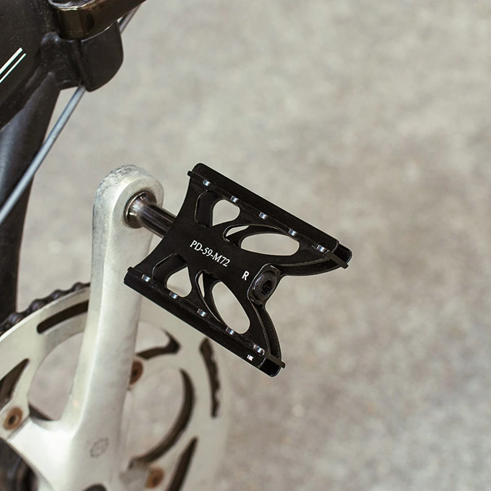 

Bike Pedal Support Kickstand Fold Bike MTB Pedal Aluminum Metal Body Lightweight Smooth Lubricate Pedal Cycling Accessories