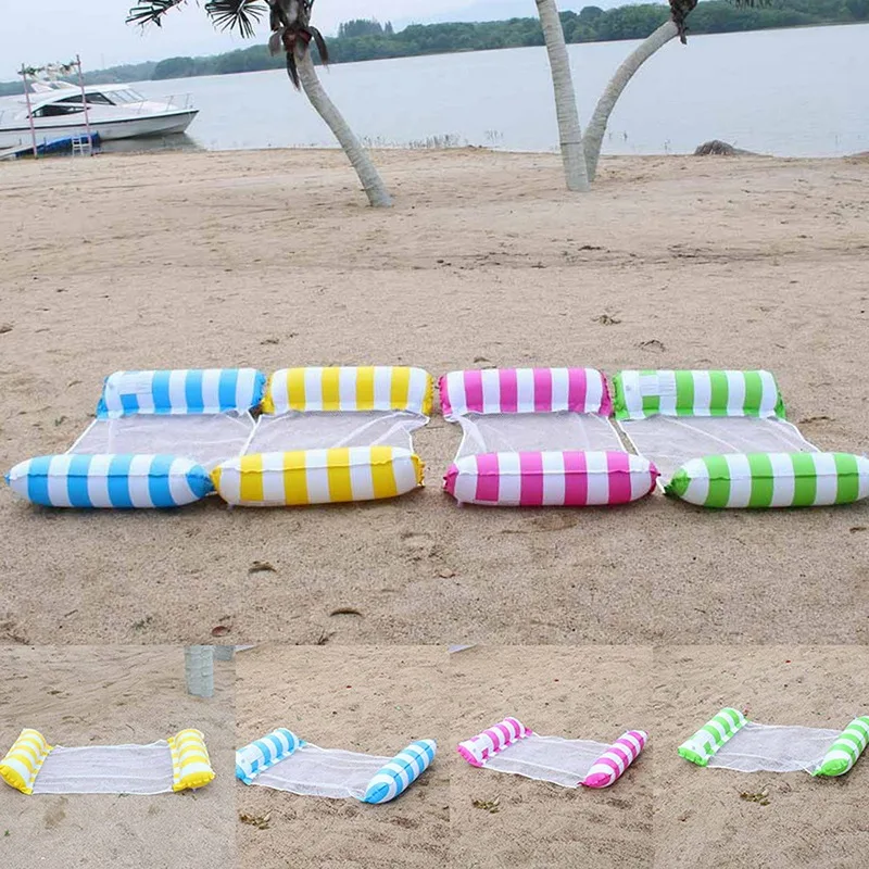 

Floating Water Hammock Float Lounger Floating Toys Inflatable Floating Bed Chair Swimming Pool Foldable Inflatable Hammock Bed