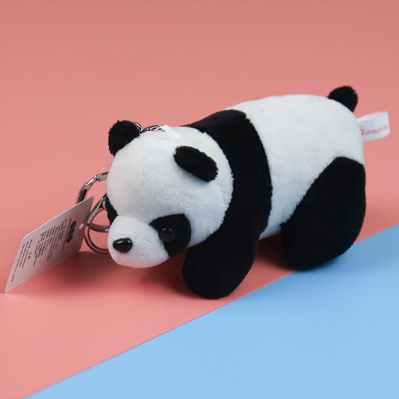 Новинка 10 см мультяшная панда плюшевый брелок забавная женская сумка мягкий для