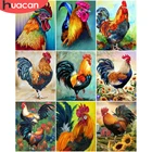 HUACAN картина по номеру петух наборы животных для взрослых ручная краска ed DIY Краска по номеру петух на холсте украшение дома