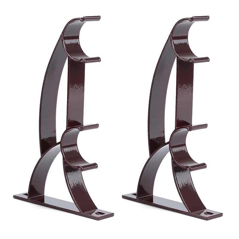 

2PCS/SET NEW Fits 25mm Drape Rod Double Rod Holder Curtain Pole Bracket Heavy Duty Metal Aluminum Alloy Window-Dressing Hardware