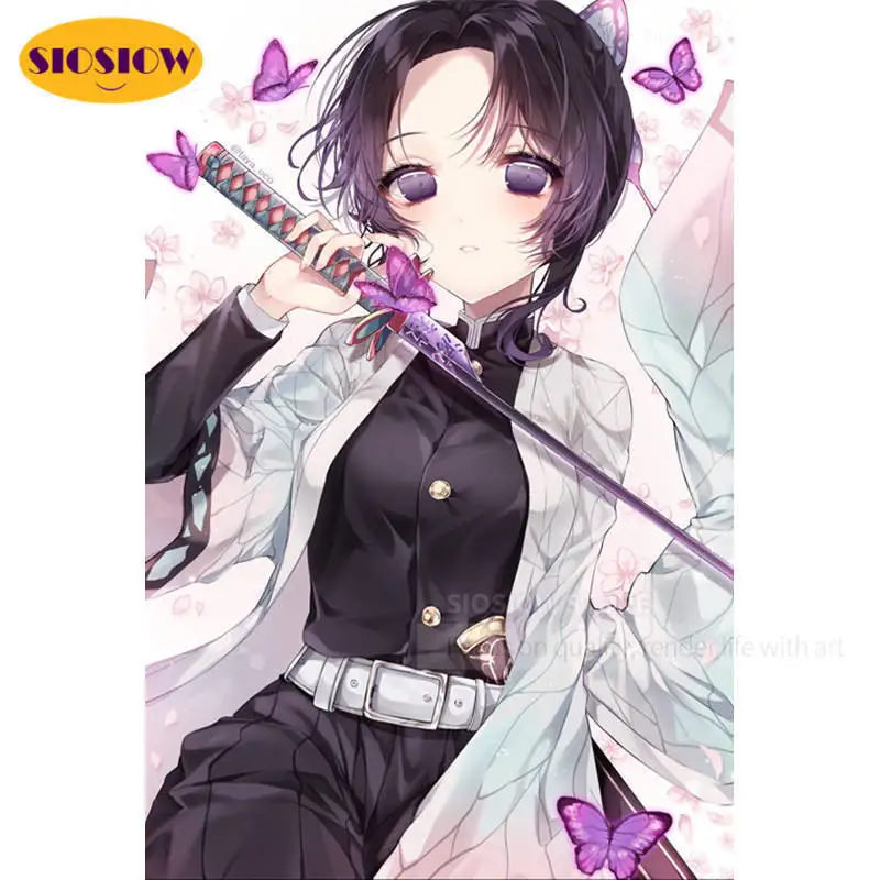 5d Diy алмазная живопись демон убийца Kimetsu без Yaiba камни в форме ромба 3d Алмазная