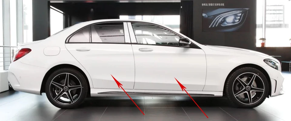 Задний противотуманный светильник для Mercedes C w205 amg Mercedes w205 coupe mercedes w205 углеродное волокно/c класс аксессуары w205 extertior