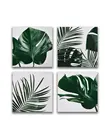 Картины на холсте LOFTime 4 шт 20Х20 ТРОПИЧЕСКИЕ РАСТЕНИЯ 3 К-0139-2020