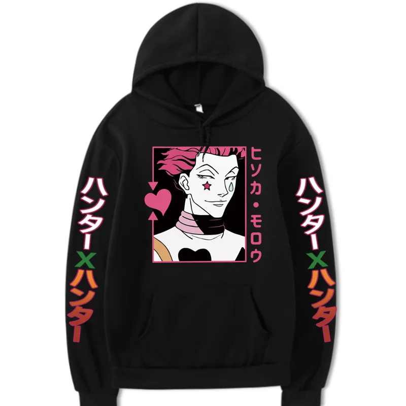 

Kpop Hunter × Hunter Hisoka Men/Women Hoodie Casual Personality Fashion Unisex Sweatshirt Couple Student Fashion Hip Hop Tee Top