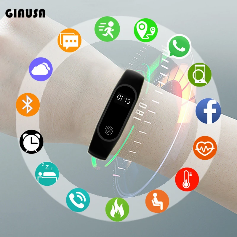 Sport Bracelet Smart Watch Kids Watches Children For Girls Boys Child Wristband Smart Band Fitness Tracker Smartwatch Smartband
