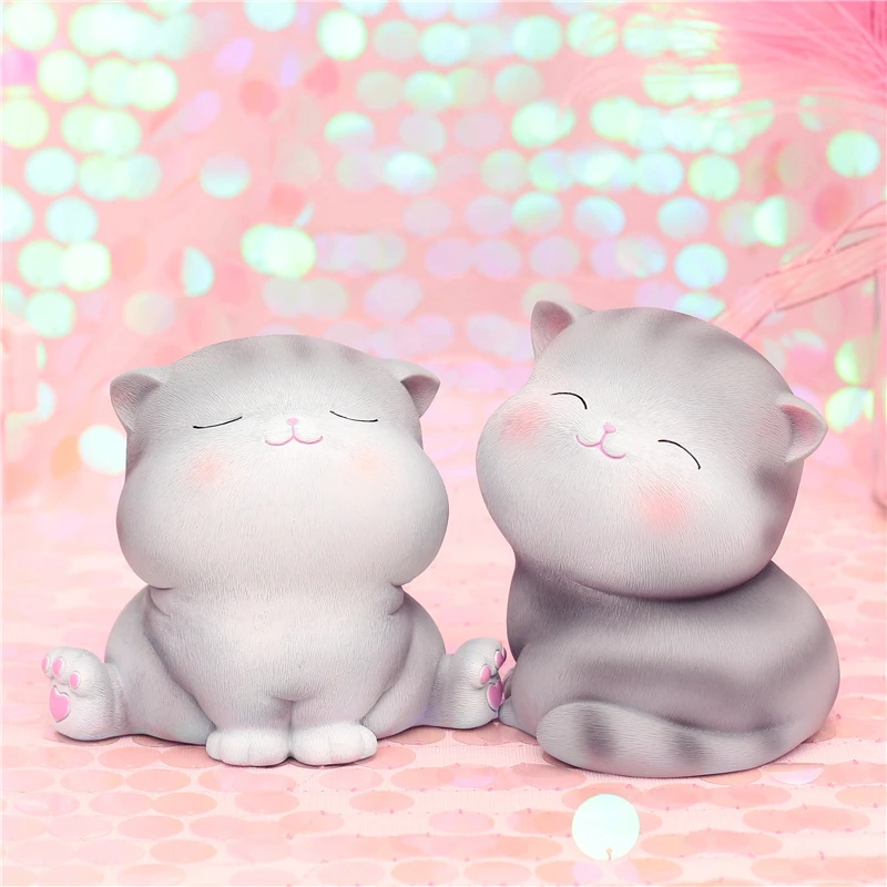 Новая подвесная Ночная лампа с милым котом смола скульптура домашний декор