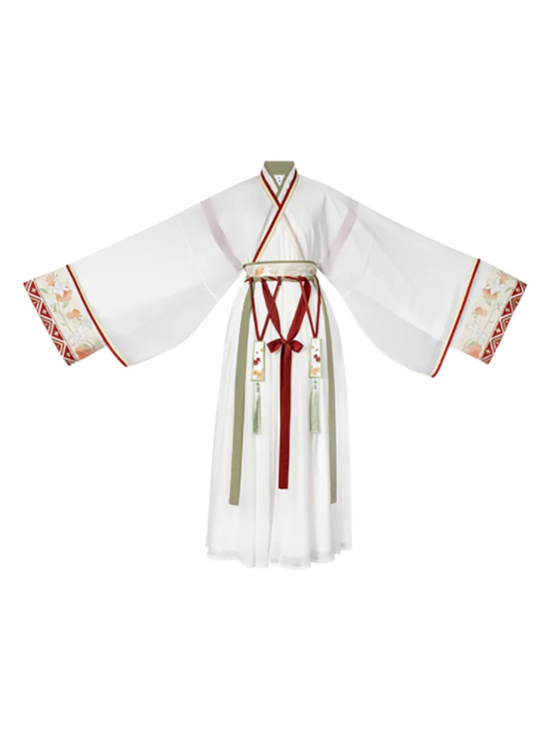 Оригинальный Женский костюм Hanfu с вышивкой в старинном китайском стиле для