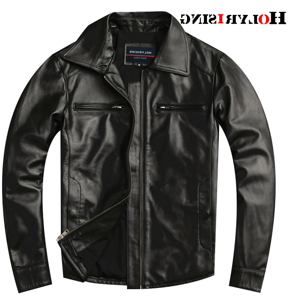 

men's new genuine leather coat 100% real Sheepskin Leather s-4XL chaqueta de los hombres veste cuir homme 19499