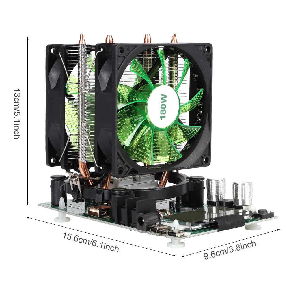 

100-240V 180W Constant Current Electronic Load Battery Indicator 200V 20A Battery Tester Discharge Capacity