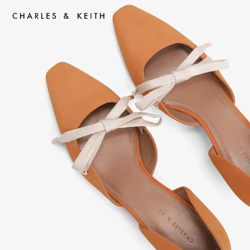 CHARLES＆KEITH Новинка на Весну 2020г. CK1 60280166 Женские Туфли лодочки На шнуровке Средняя