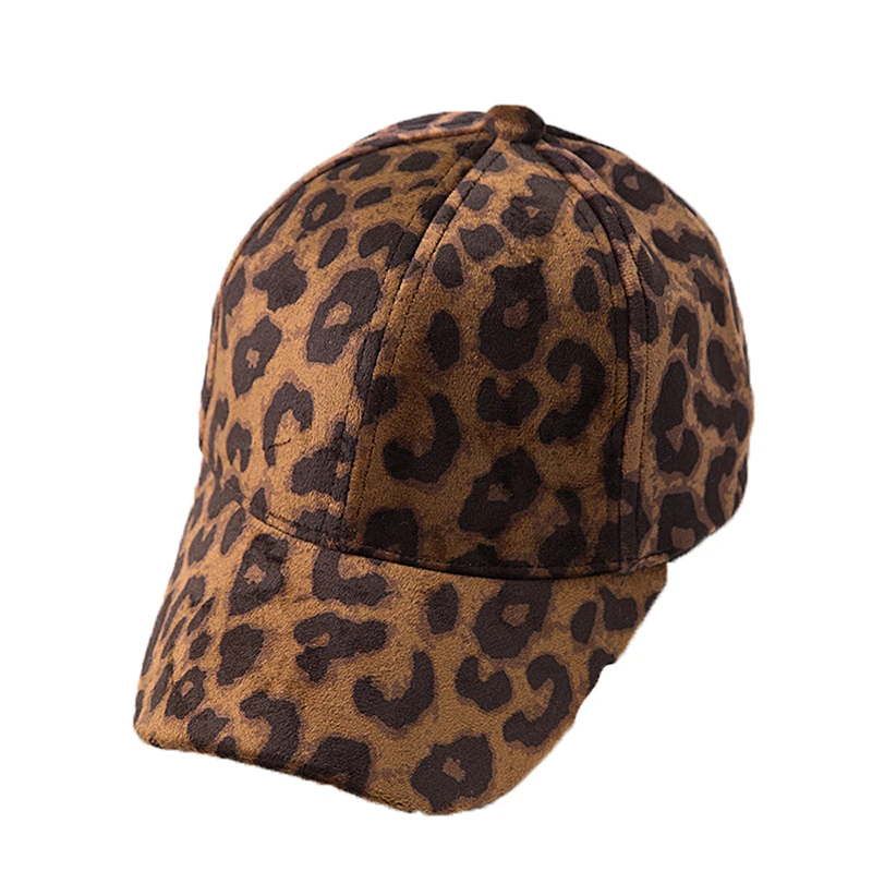 

Portable Children's Baseball Cap with Leopard Pattern Printing Adjustable Wide Brim and Sunscreen Outdoor Hat