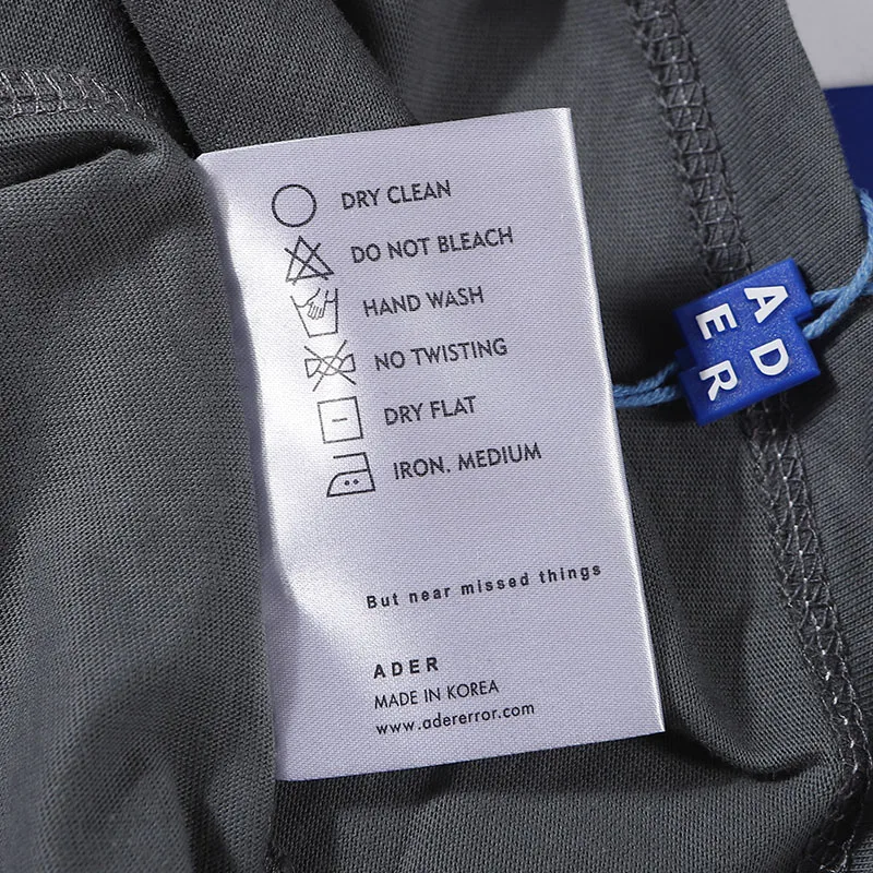 

Invaders Ader Destroyed Error T-Shirt Men Women Korea Summer Fashion Tops Streetwear Hole Phantom Letters Adererror T-shirt