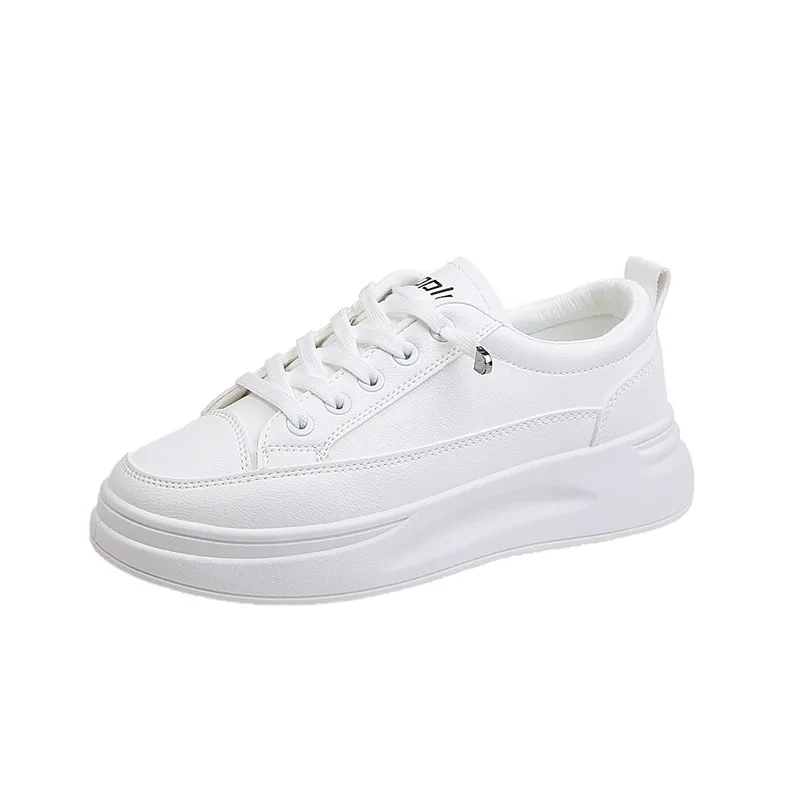 Young Ladies Casual Shoes Female Sneakers 2021 Fashion Sneakers Women Shoes Brand Woman White Shoes Thick Sole 3cm