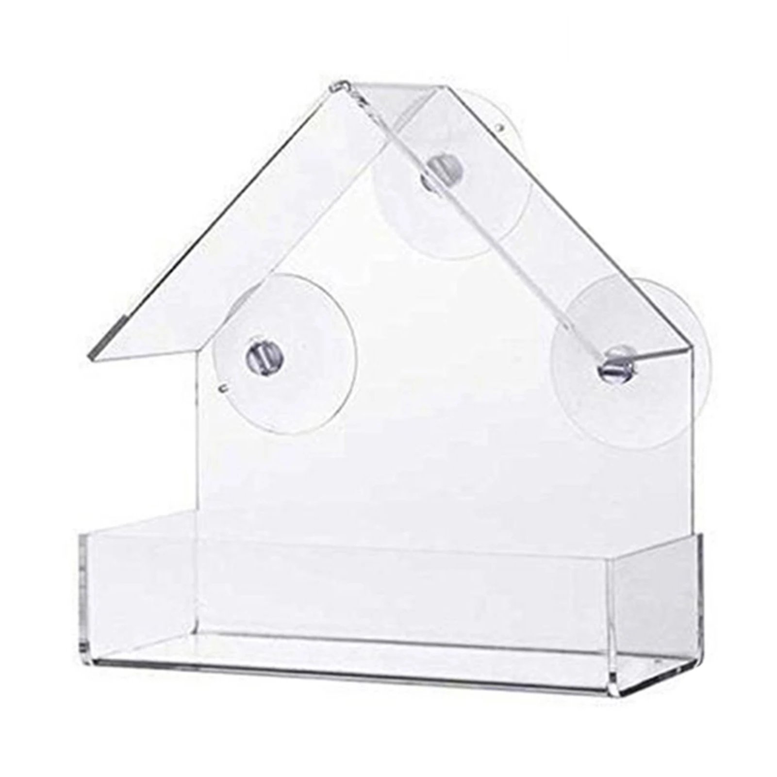 

Окно Птицы Фидер устойчивость к погодным изменениям дом Форма ясная акриловая кормушка с 3 присоски для открытого воздуха Songbird NW