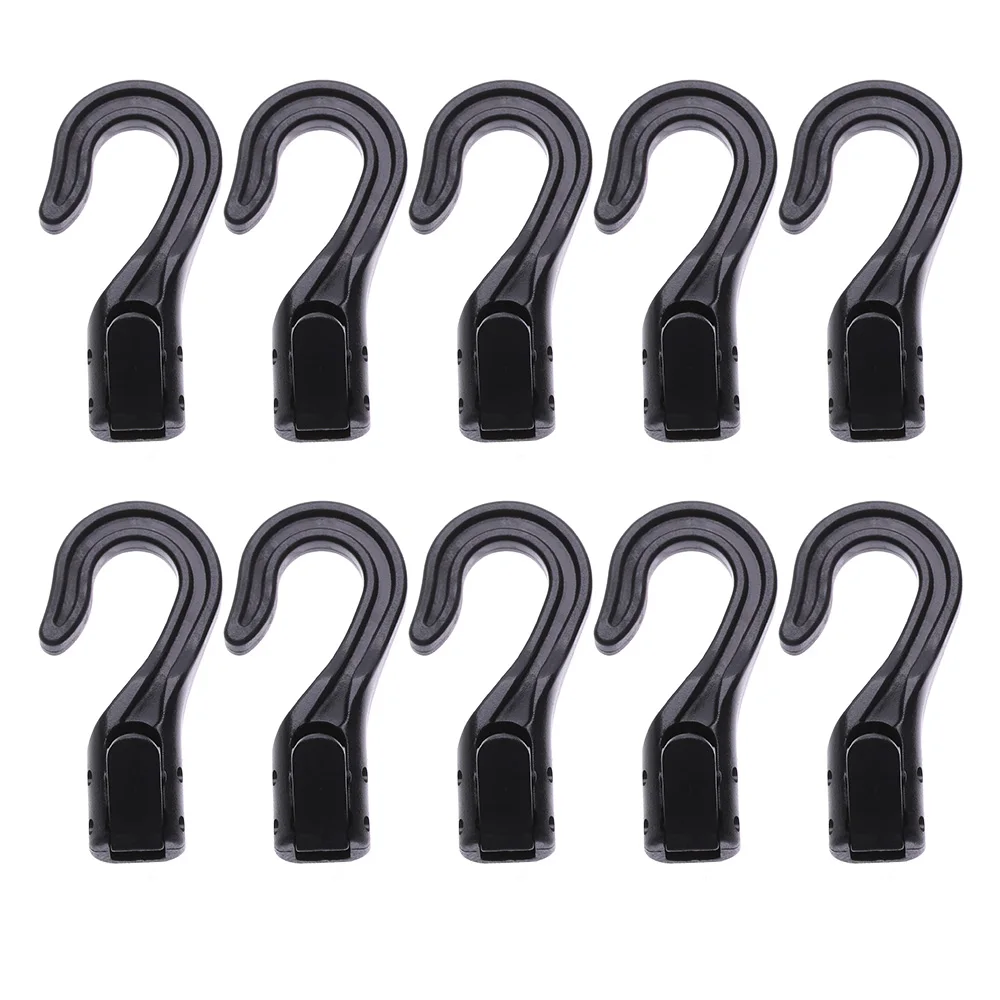 

New 10pcs Hooks Snap Boat Kayak Motorcycle Rope Buckle Camping Tent Hook Open End Cord For Bungee Shock Elastic Cord Straps