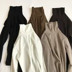 Водолазка женская, однотонная, с длинным рукавом, Размеры M, L, XL, весна-осень, 2021