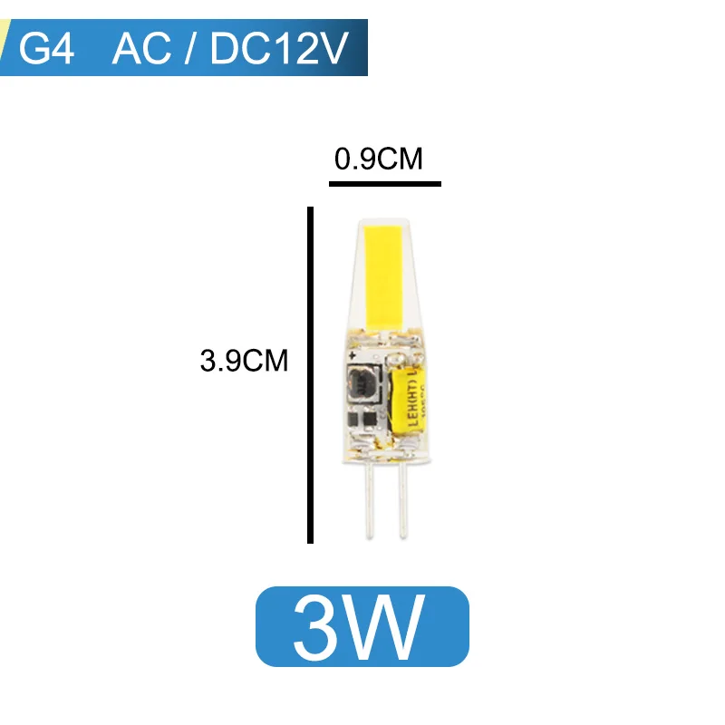 10 шт. светодиодный G4 G9 затемнения светодиодный светильник 220V AC DC 12V светодиодный COB светильник светодиодный G9 3 Вт 6 Вт 10 Вт SMD 2835 Светодиодный светильник ing заменить галогенные точечный светильник - Испускаемый цвет: G4 3W ACDC12V