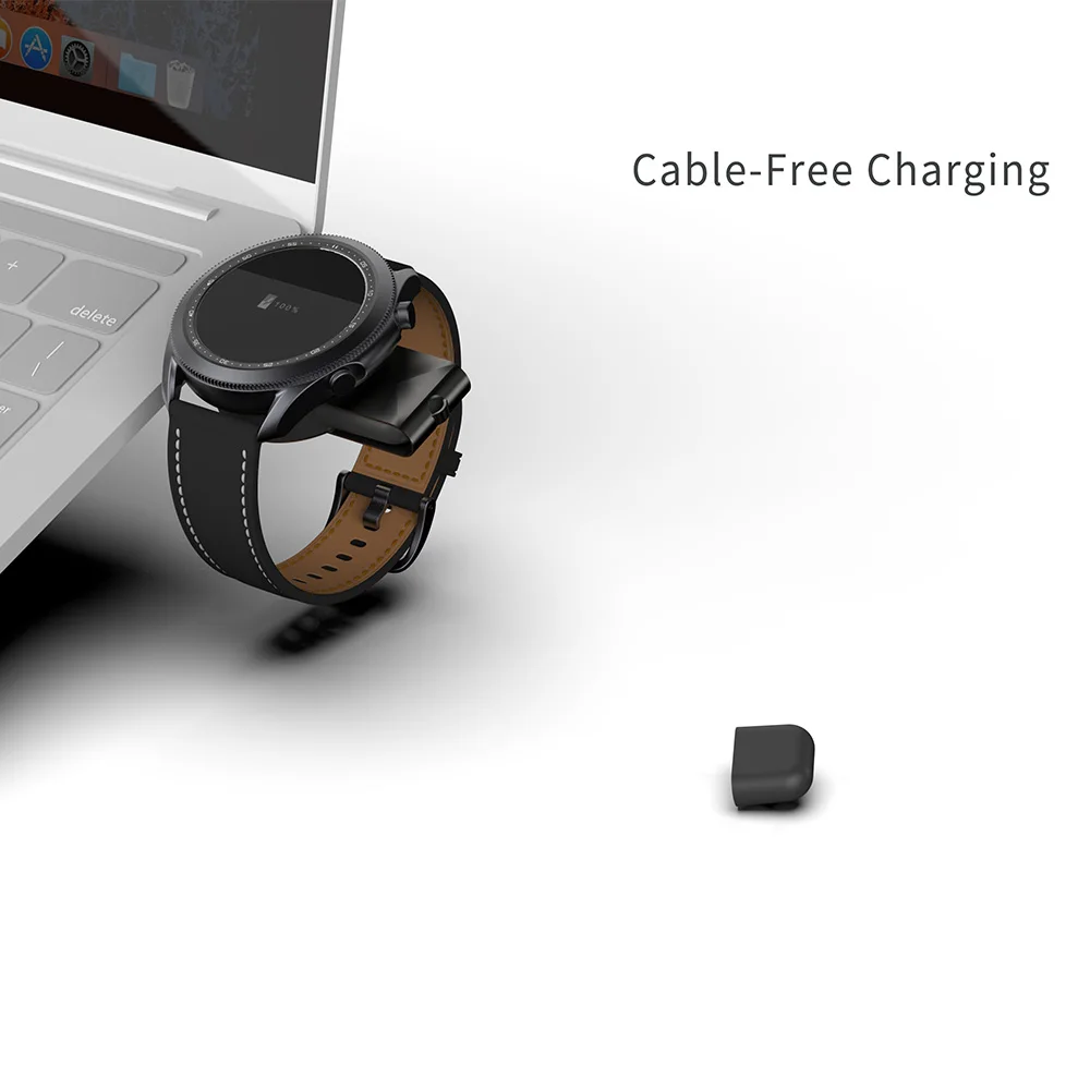 bonola portable usb magnetic watch charger for samsung galaxy watch 43 classic 42mm 46mm fast chargers for galaxy active 2 1 free global shipping