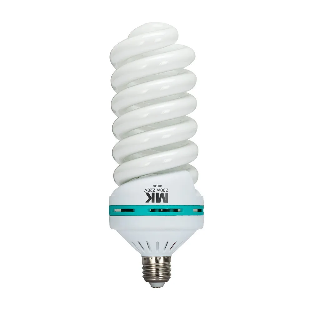 200W 5500K E27 220V лампа CFL для фотографического софтбокс студийного освещения
